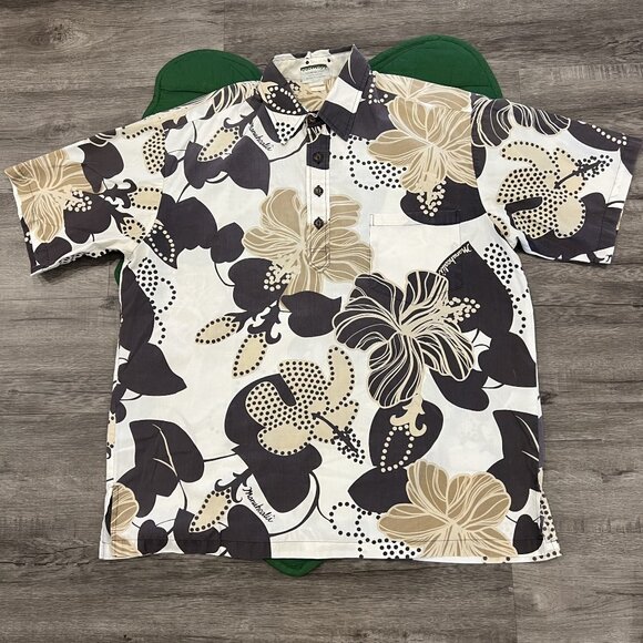 Manuhealii Other - Manuhealii Hawaii Mens Large Hibiscus Short Sleeve Pullover Aloha Shirt